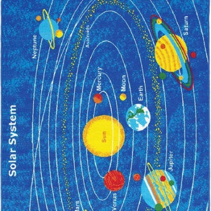 Furniture of America Abbey Contemporary Nylon Solar System Area Rug Model RG5212
