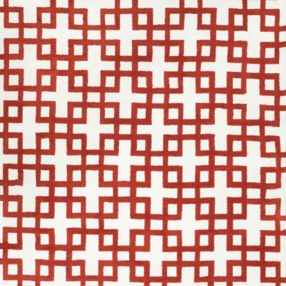 Furniture Of America Carla Contemporary 100% Polyester Ivory/Rust Area Rug | RG6010
