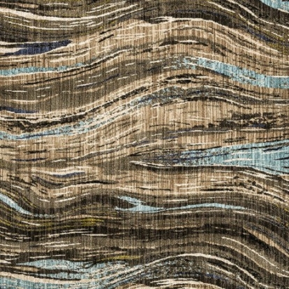 Furniture Of America Kelowna Contemporary Polyester Dark Brown Area Rug | RG8117