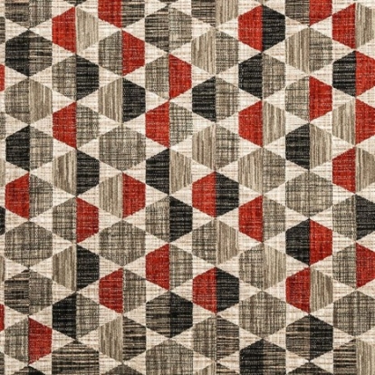 Furniture Of America Valladon Contemporary Recycled Plastic Gray/Brown Area Rug | RG8127