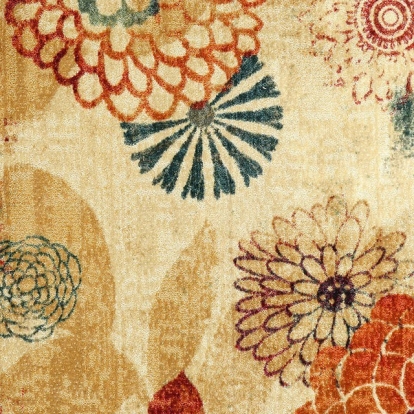 Furniture of America Greenville Contemporary 100% Heat Set Nylon Floral Multi Area Rug Model RG8152