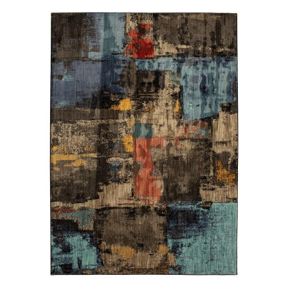 Wilhelm Abstract Multi 5'3 X 7'6" Area Rug Model RG8163S by Furniture of America