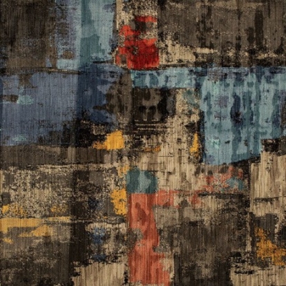 Furniture of America Wilhelm Contemporary Polyester Abstract Multi Area Rug Model RG8163M