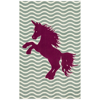 Baron Sage Green/Fuchsia Sage Green/Fuchsia 5' X 8' Model RG8202 by Furniture of America