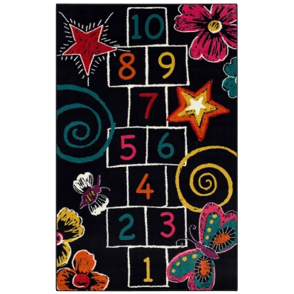 Baron Multi/Black Multi/Black 5' X 8' Model RG8205 by Furniture of America