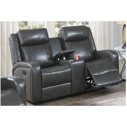 Poundex Power Reclining Loveseat Model F86395