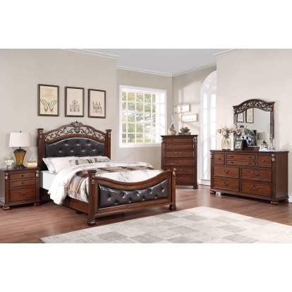 Poundex Queen Bed Model F9614Q