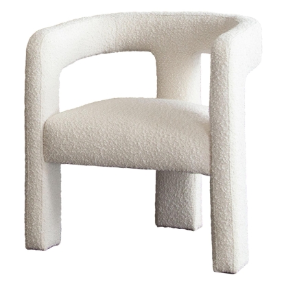 Diamond Sofa SCOUTCHIV Scout Dining Chair Ivory Boucle Fabric