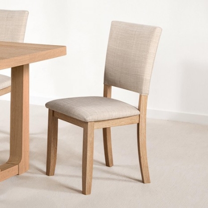 Furniture Of America Sauro Transitional Engineered Wood, Fabric, Foam, Paper, Rubberwood Natural Upholstered Side Chair (4/Ctn) | SL3405NT-SC-4PK