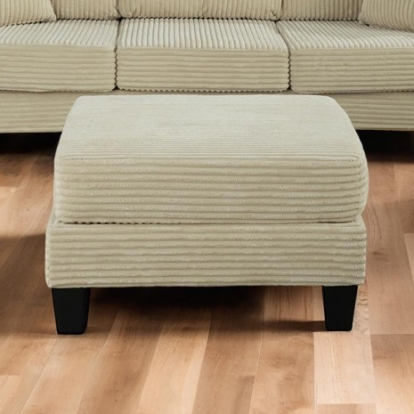 Furniture Of America Moretaine Contemporary Engineered Wood, Fabric, Foam, Others Beige Storage Ottomen | SL6932BG-OT