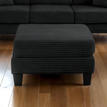 Furniture Of America Moretaine Contemporary Engineered Wood, Fabric, Foam, Others Black Storage Ottomen | SL6932BK-OT