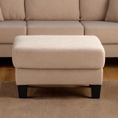 Furniture Of America Cinderford Contemporary Engineered Wood, Fabric, Others Beige Storage Ottomen | SL6936BG-OT