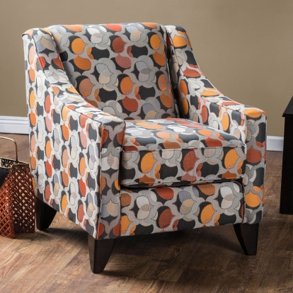 Pennington Orange/Multi Chair Model SM1112-CH by Furniture of America
