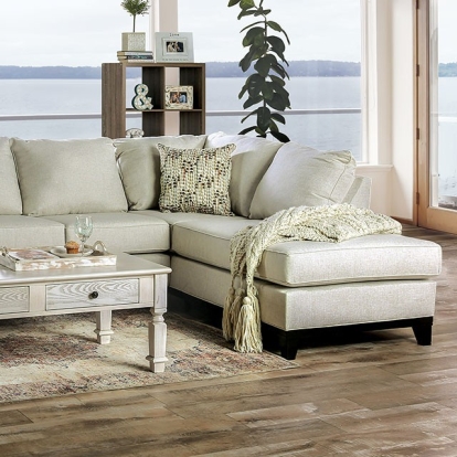 Bridie Ivory Sectional Model SM1116-SECT by Furniture of America