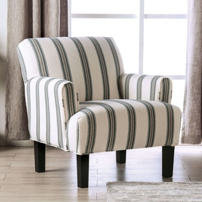 Furniture of America Ealing Transitional Fabric Solid with Wood Beige-Ivory Chair Model SM1207-CH-ST