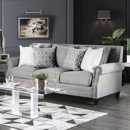 Giovanni Gray Sofa Model SM2673-SF by Furniture of America