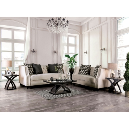 Aniyah Beige Sofa with Loveseat Model SM2683-2PC by Furniture of America