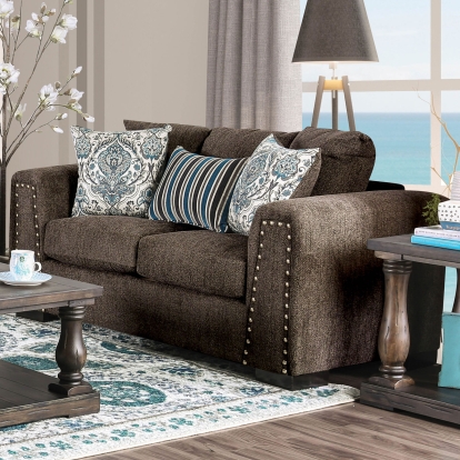 Pauline Charcoal Loveseat Model SM3076-LV by Furniture of America