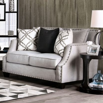 Phoibe Gray Loveseat Model SM3077-LV by Furniture of America