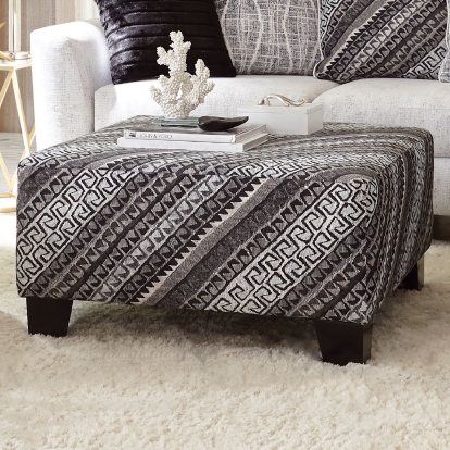 Eimear Off-white/Black Ottoman Model SM5173-OT by Furniture of America