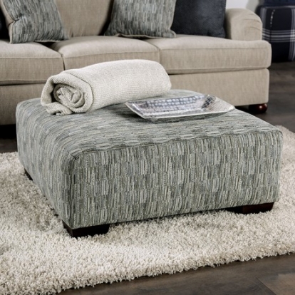 Furniture of America Salisbury Traditional Chenille Solid with Wood Multi Ottoman Model SM5409-OT