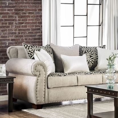Sinatra Light Mocha/Navy/Champagne Sofa Model SM6152-SF by Furniture of America