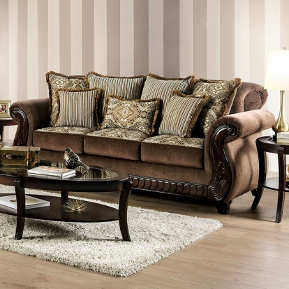 Joselyn Brown Sofa Model SM6213-SF by Furniture of America
