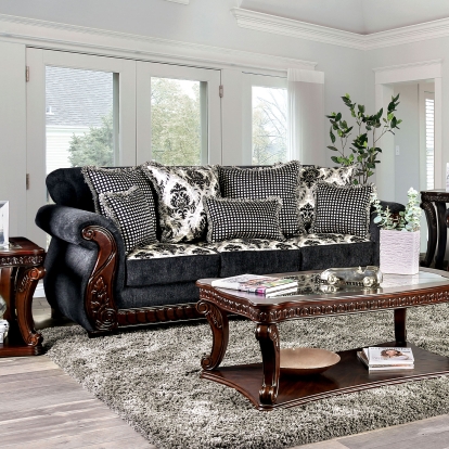 Whitland Dark Gray Sofa Model SM6218-SF by Furniture of America