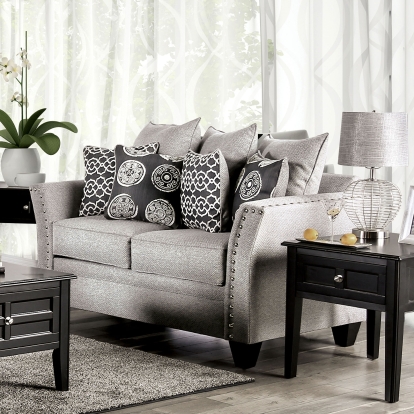 Talgarth Gray Loveseat Model SM6221-LV by Furniture of America