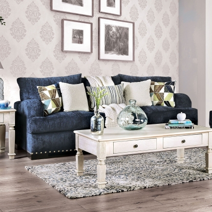 Zayla Navy Sofa Model SM6222-SF by Furniture of America