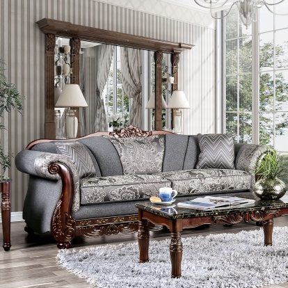 Newdale Gray Sofa Model SM6424-SF by Furniture of America