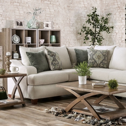 Paddington Beige/Sage Green Sectional Model SM6443-SECT by Furniture of America