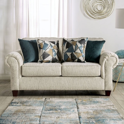 Delgada Beige Loveseat Model SM7749-LV by Furniture of America