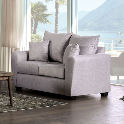 Croydon Light Gray Sofa with Loveseat Model SM7755-2PC by Furniture of America