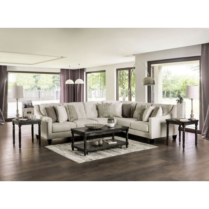 Waldport Ivory Sectional Model SM7772-SECT by Furniture of America