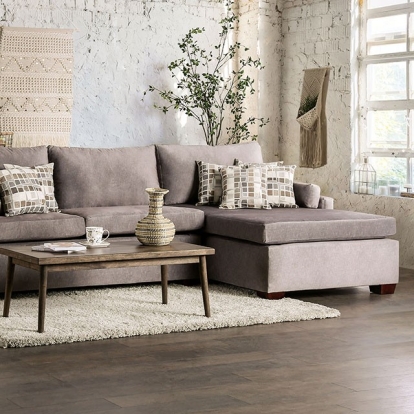 Cramlington Light Gray Sectional Model SM7775-SECT by Furniture of America