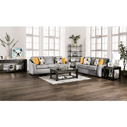 Jarrow Light Gray Sofa with Loveseat Model SM8001-2PC by Furniture of America