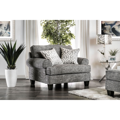 Pierpont Gray Chair Model SM8012-CH by Furniture of America