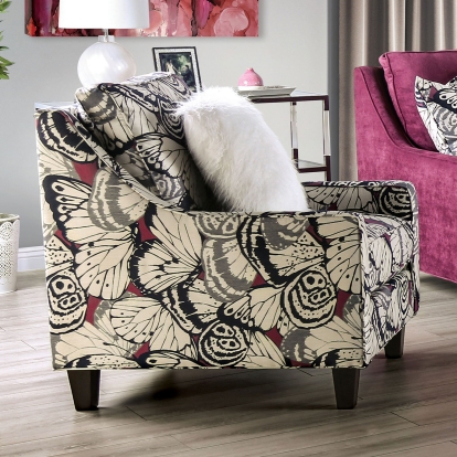 Jillian Pattern/Ivory Chair Model SM8016-CH by Furniture of America