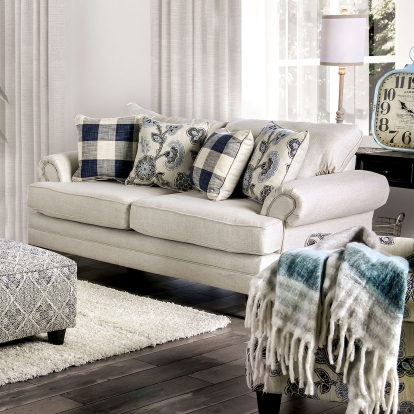Nash Ivory Loveseat Model SM8101-LV by Furniture of America