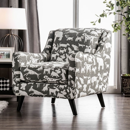 Patricia Pattern Chair Model SM8171-CH-DG by Furniture of America