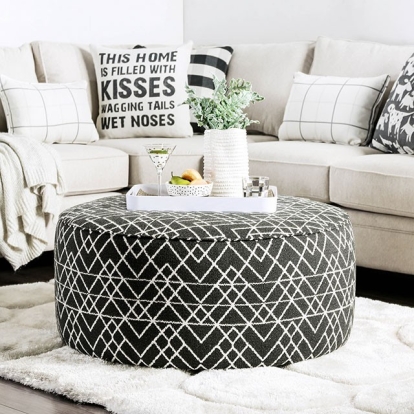 Patricia Black/Pattern Ottoman Model SM8171-OT by Furniture of America