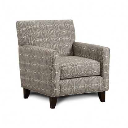 Furniture of America Parker Transitional Fabric Gray-Pattern Chair Model SM8563-CH-EC