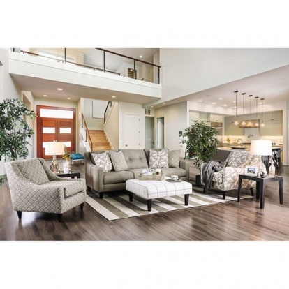 Dorset Light Gray Sofa with Loveseat Model SM8564-2PC by Furniture of America