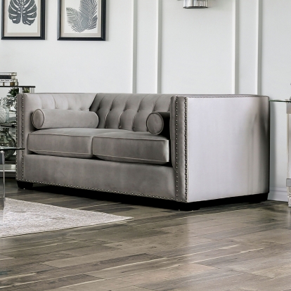 Elliot Light Gray Loveseat Model SM9115-LV by Furniture of America