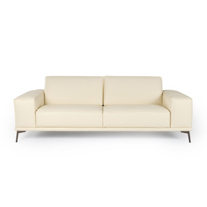 Lamod Italia Soho - Italian Ivory Leather Sofa Sofa Ivory furniture-00181960 Vig Furniture VGDTSOHO-SF-IVORY-S