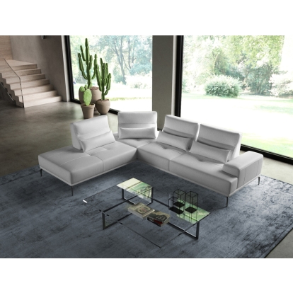 VIG Furniture White Sectional Sofa SKU VGCCSUNSET-LAF-WHT-SECT - Product ID 79040