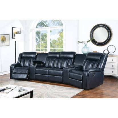 Poundex Manual Reclining Sectional Model F8780