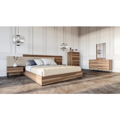 VIG Furniture Walnut Bedroom Set SKU VGACMATTEO-BEDNSD-SET - Product ID 81673|81674