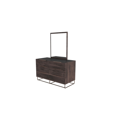 VIG Furniture Walnut Mirror SKU VGACBENZON-MIR - Product ID 74165A